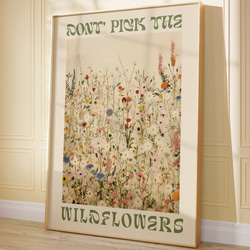 アートポスター 野花 ベージュ 北欧風 ボタニカル ナチュラル 癒し シンプルモダン おしゃれ 3枚目の画像