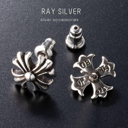 925シルバー クロスモチーフピアス シルバー925 クロスピアス スタッドピアス キラキラ パヴェ ジルコニア