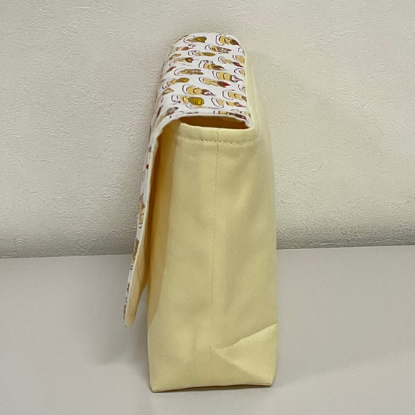 大きめのお弁当袋、お弁当入れ、お弁当袋 ボタンタイプ　　#2273-1 2枚目の画像