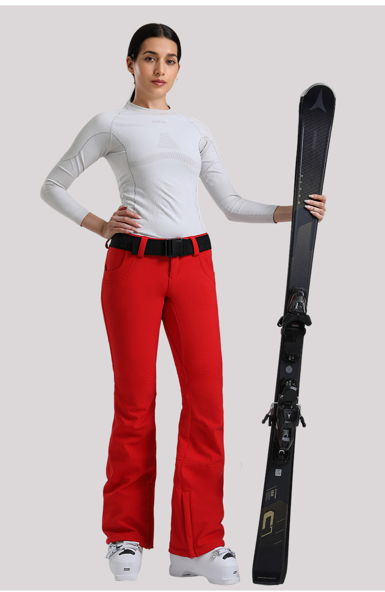 25-26秋冬限定 スノーボードウェア 防水 パンツ ズボン スリム レディース スキーウェア SN100