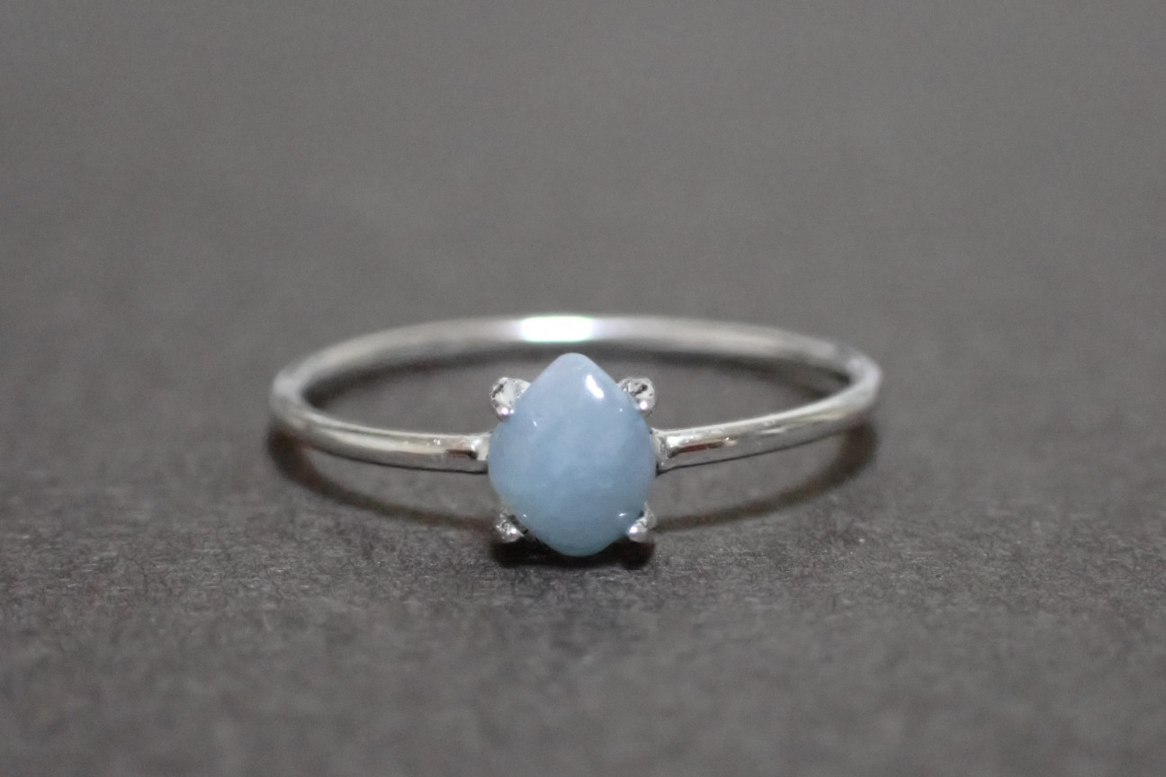 糸魚川翡翠　青　リング