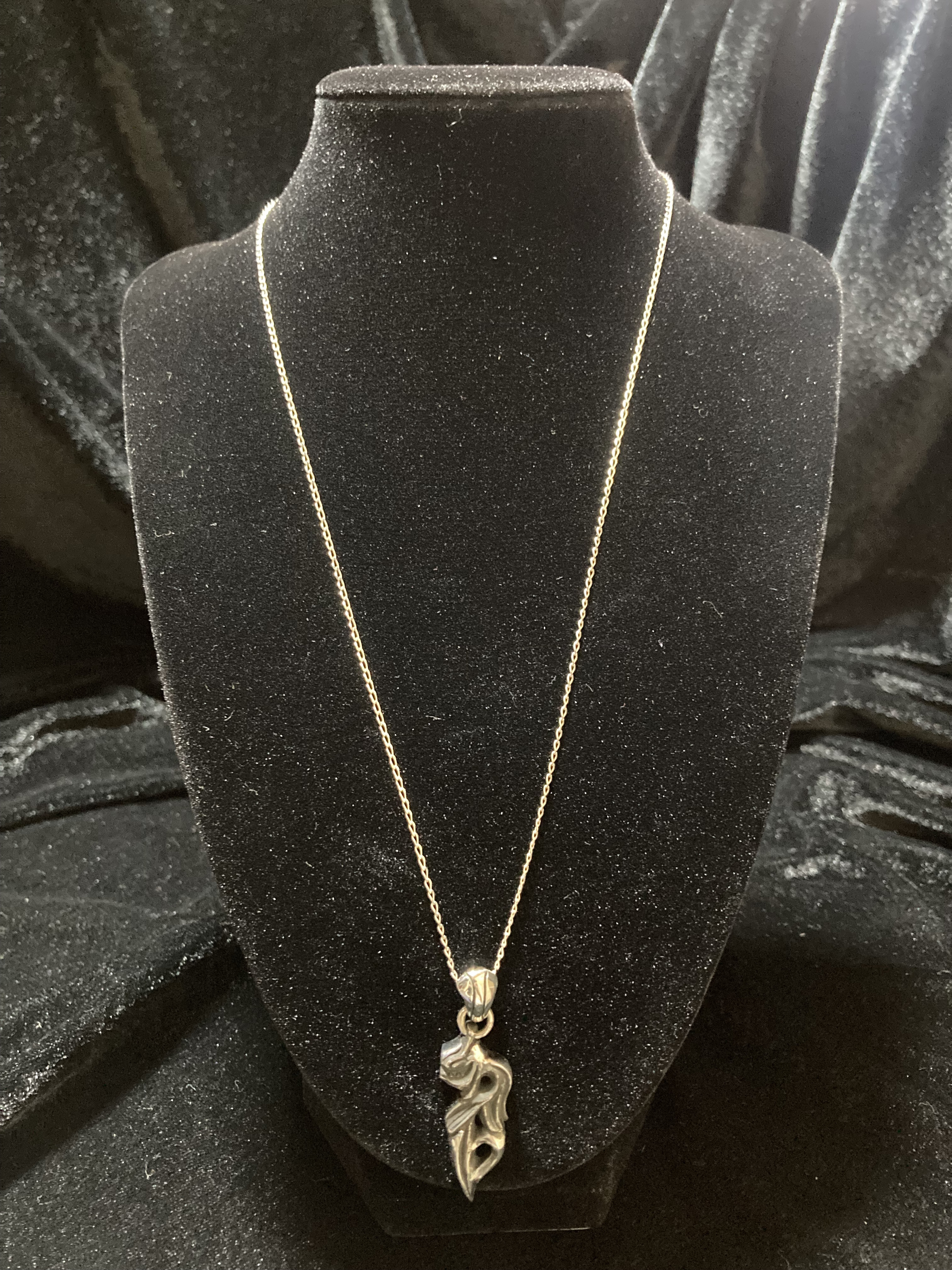 ⑯スケルトンSkullペンダント チェーン付き Silver925