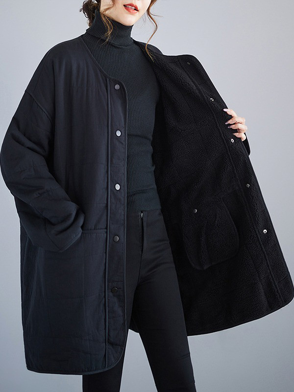 レディース ボアコート 裏起毛 ゆったり 大きいサイズ 厚手 防寒 アウター 冬