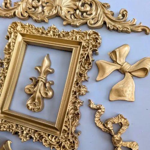 ♛アンティーク♛飾り DIY 装飾 ロココ調レリーフ デコパーツ