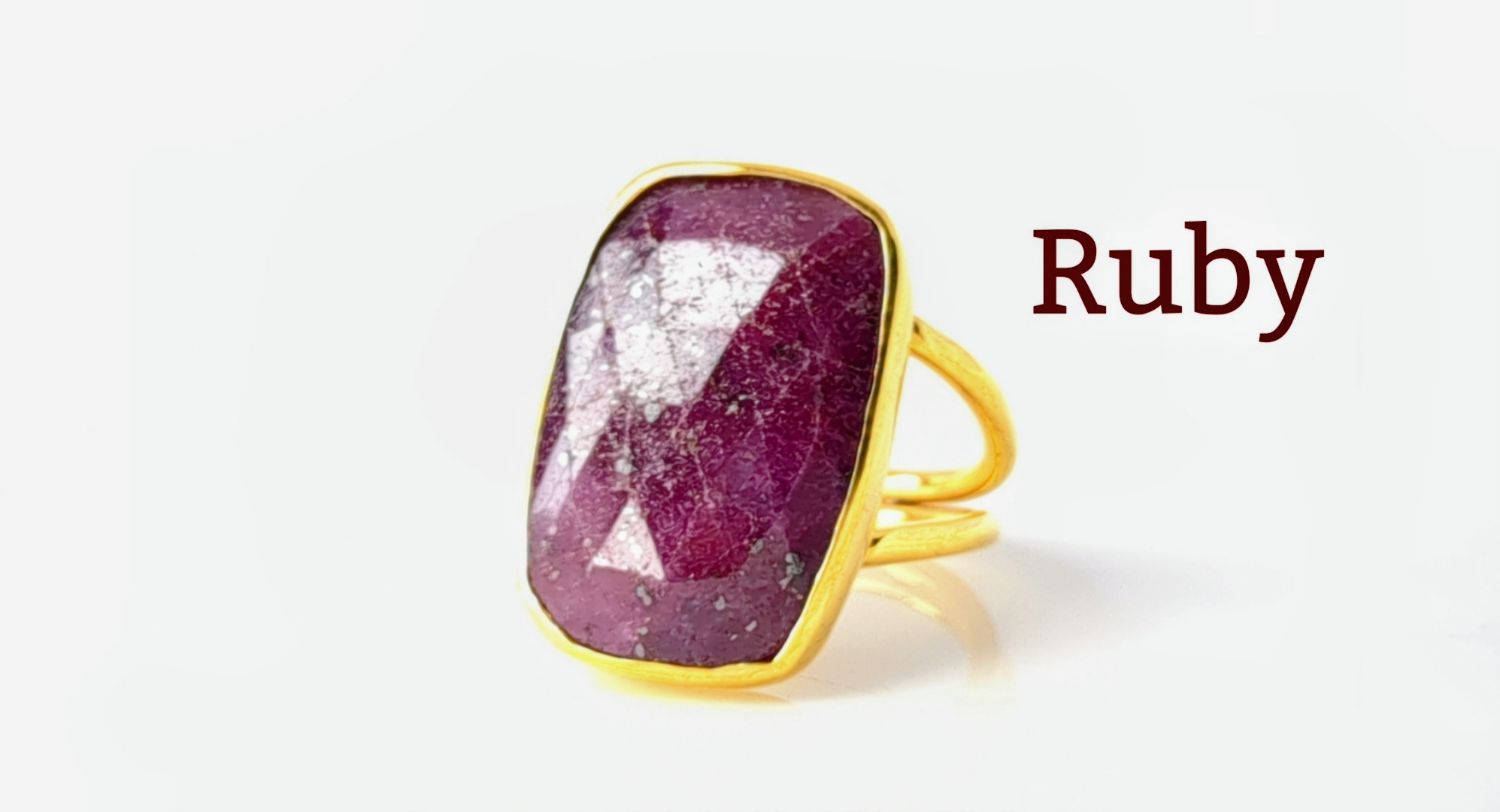 最新作☆大きな『ルビー』の世界でひとつの天然石リング