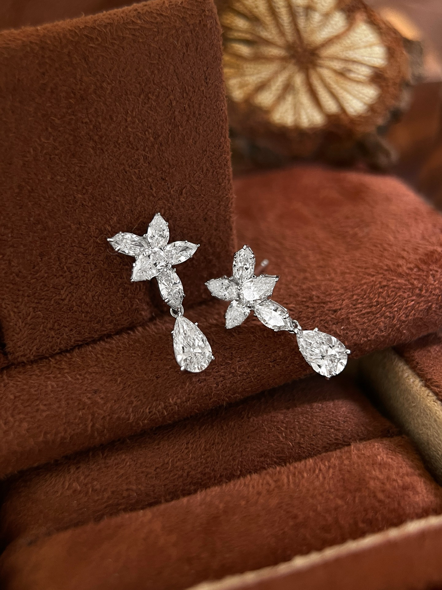 ラボグロウンダイヤモンドピアスk18　0304