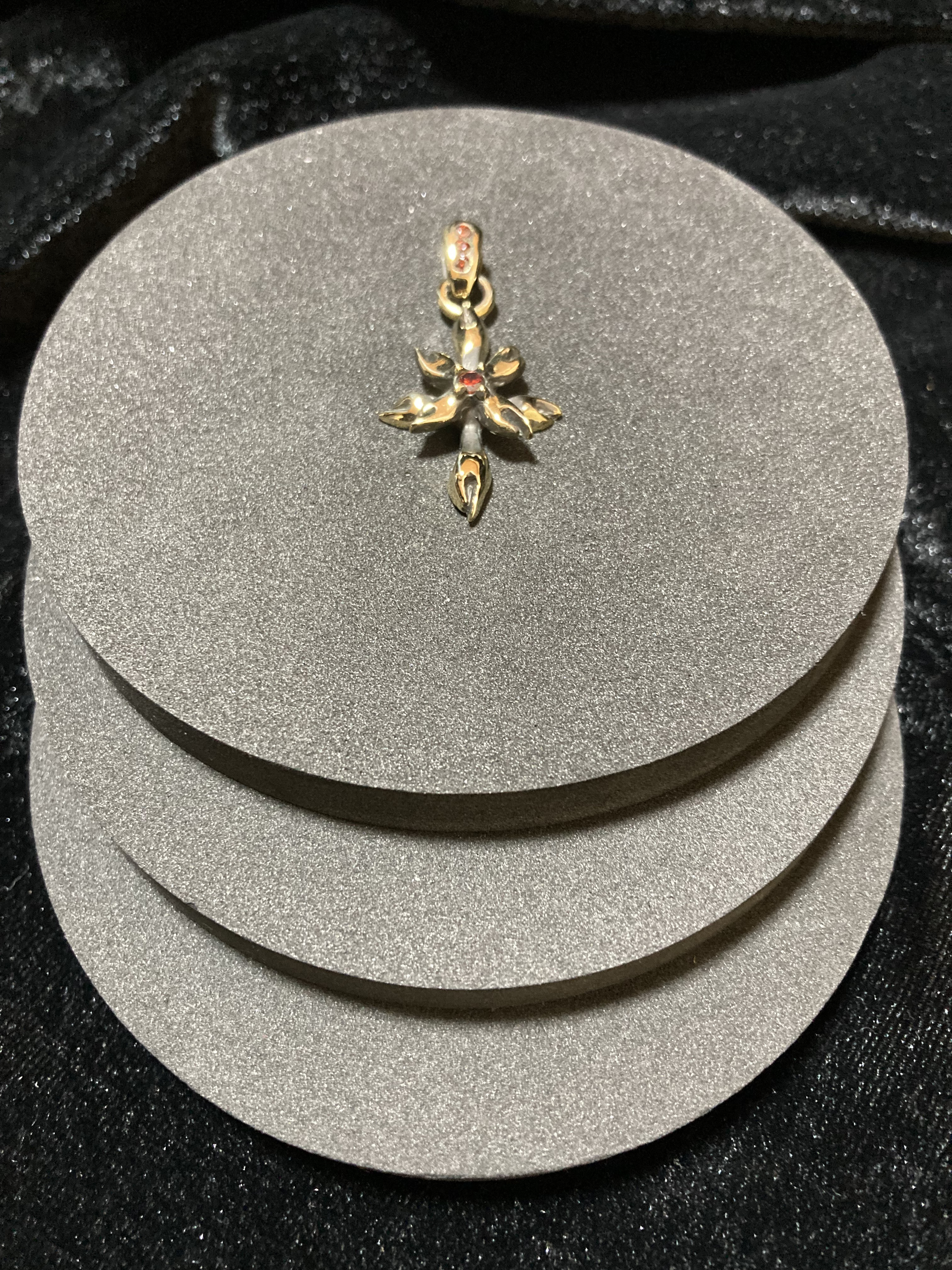 ⑲フレイムクロスペンダント 真鍮