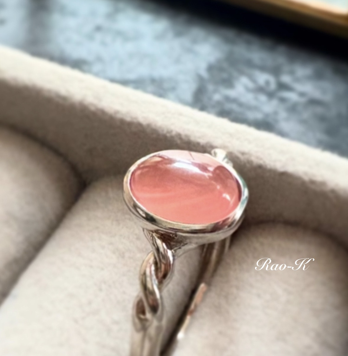 ✨silver925大人のシンプルリング〜インカローズ