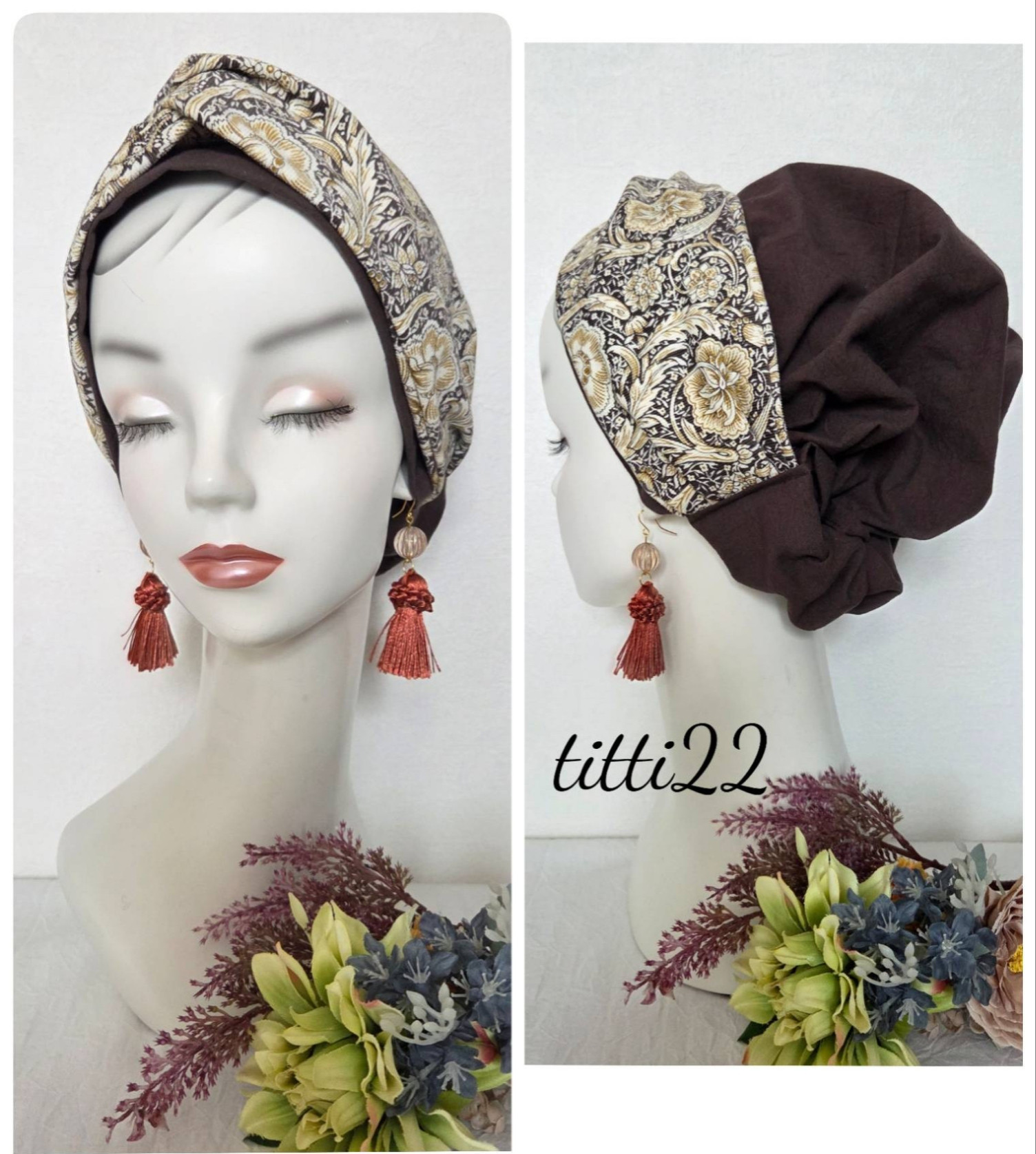 new 帽子にもなるヘアターバン【リバティ コーデュロイ】