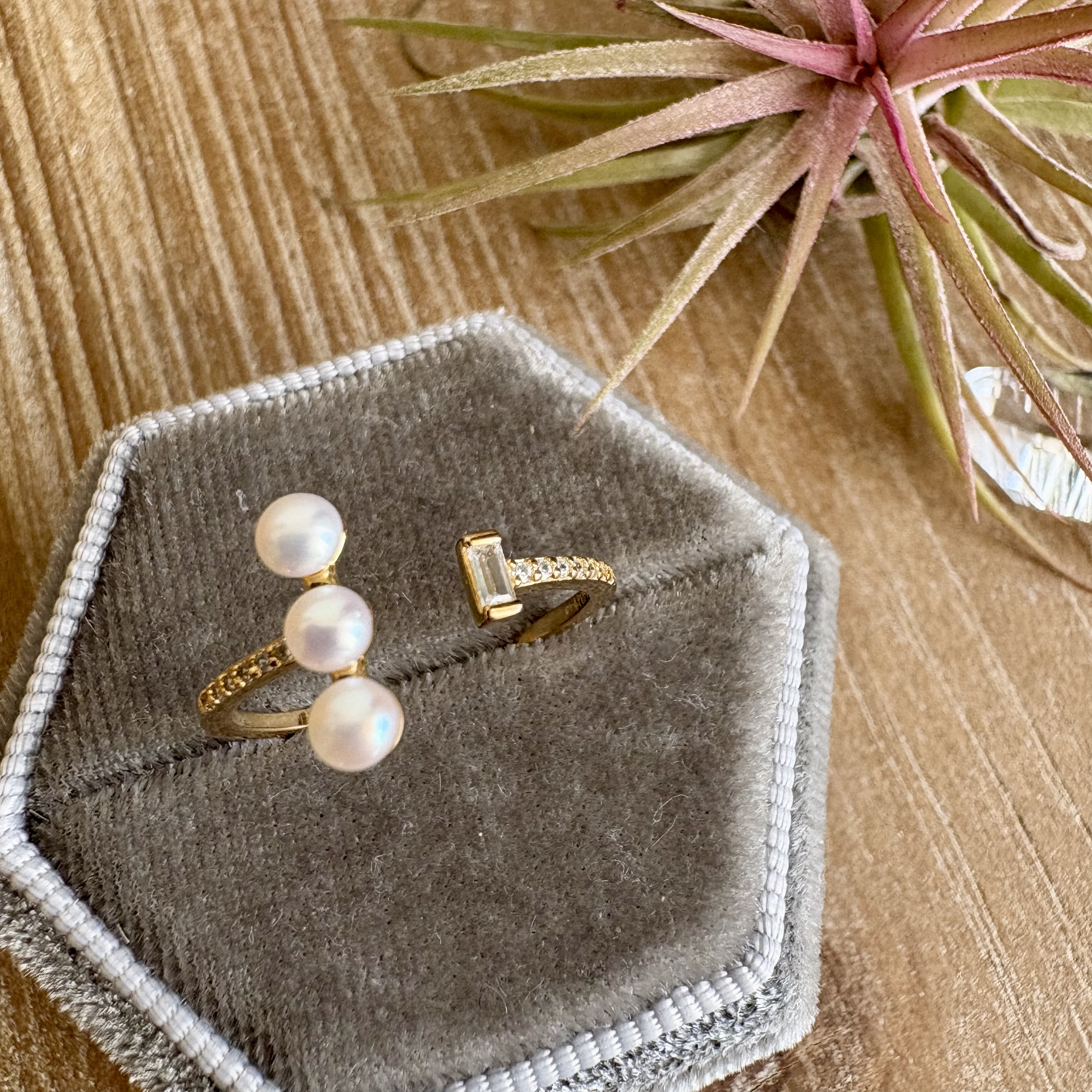 *s925淡水真珠オープンリング267