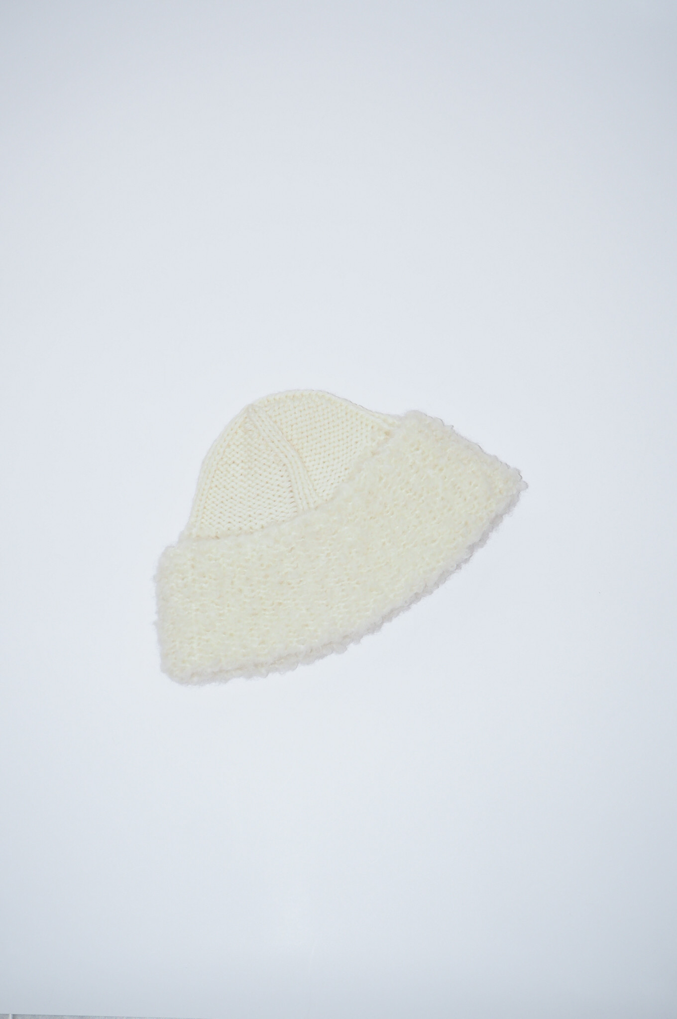 【ADAM Cap White】ハンドニット | ニット帽 | アルパカ