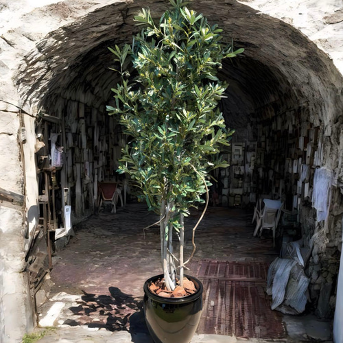 光触媒 人工観葉植物 ウォールグリーン フェイクグリーン オリーブtja