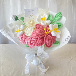 花瓶不要でそのまま飾れるスタンディングブーケ 卒業式 花束 枯れない