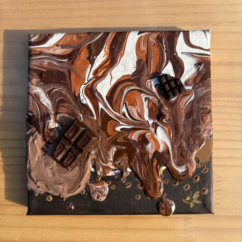 チョコ チョコレート テクスチャーアート 海 絵画 絵画 Yutaka 通販