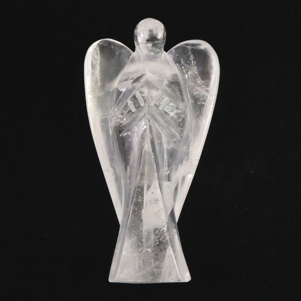 ヒマラヤ水晶 マニカラン産  76mm エンジェル 天使 置物 63.2ｇ #95162