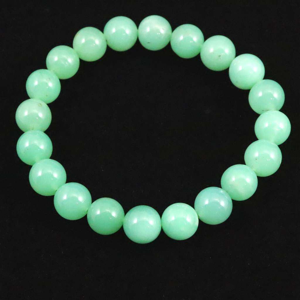 クリソプレーズ オーストラリアンジェイド AA 9.5mmブレスレット 25.5g #73448