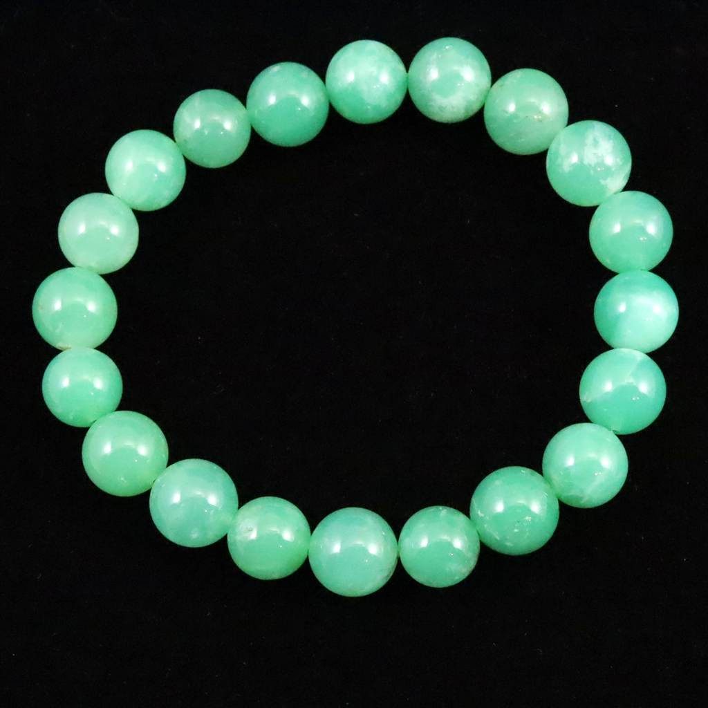 クリソプレーズ オーストラリアンジェイド AA 9mmブレスレット 23.8g #85638