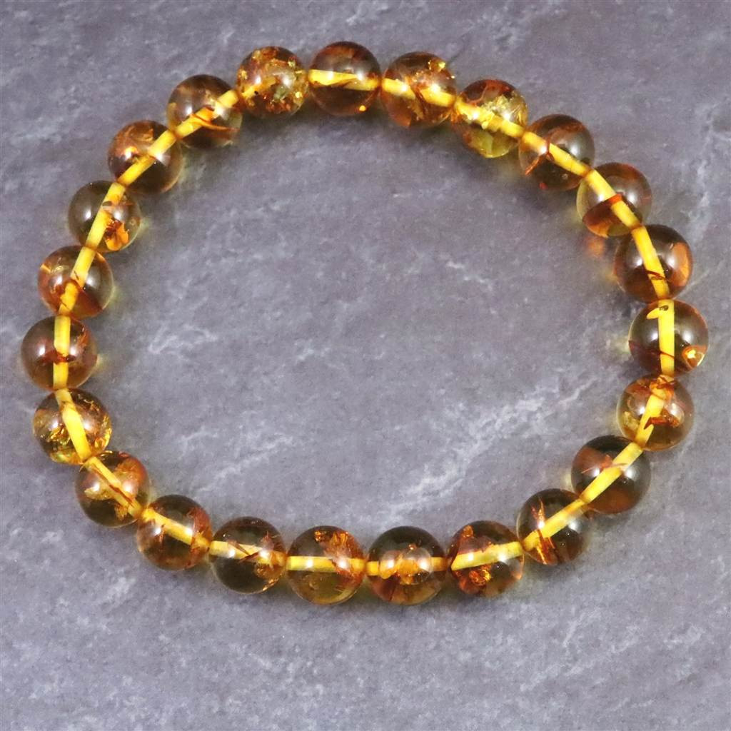 天然琥珀 バルティックアンバー  8mmブレスレット 7.0g #49712 5,396円