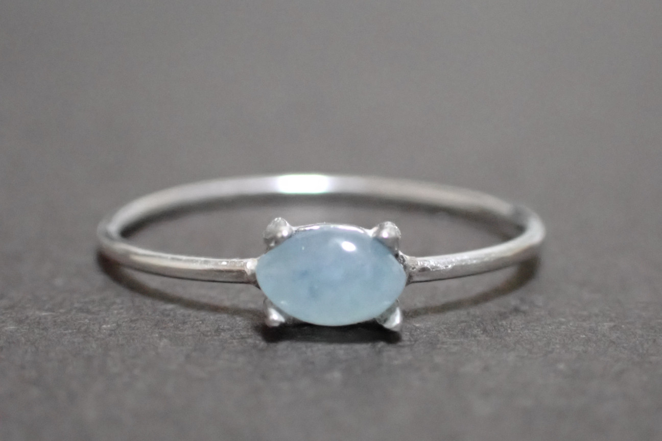 糸魚川翡翠　青　リング