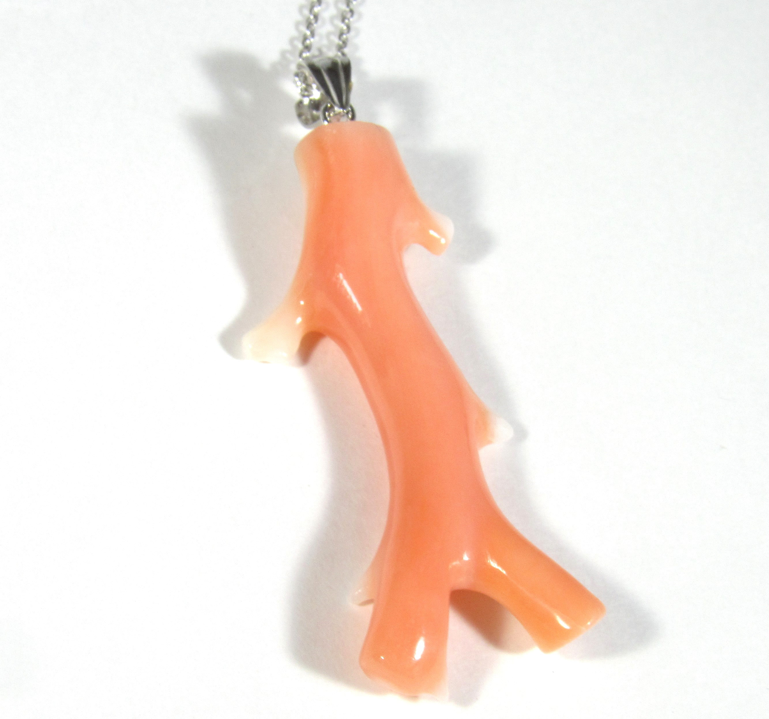 宝石珊瑚   ピンク枝　アクセサリー ・ジュエリ－　 ネックレス ・ペンダント　 IMG-1523