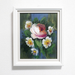 原画・ 手描き・A4額付 Rosa ancienne『やさしい午後』 アクリル画