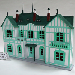 昭和レトロ洋館「西日本工業娯楽部会館」着色模型 昭和レトロ洋館「西日本工業娯楽部会館」着色模型 立体・オブジェ