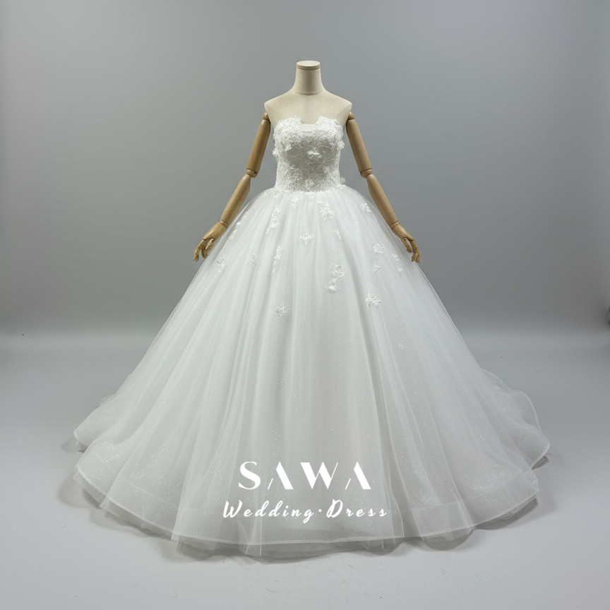 高品質保証　サイズオーダー可能　レースドレス　シンプル　ロングトレーン　ノースリーブ　可愛い二次会前撮りお呼ばれ袖なし