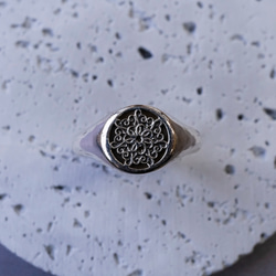 シルバー925 バラモチーフリング 【サイズ変更可】 指輪・リング