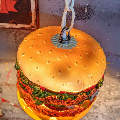 アメリカンダイナー ハンバーガー ペンダントランプ ② バーガー 電飾 