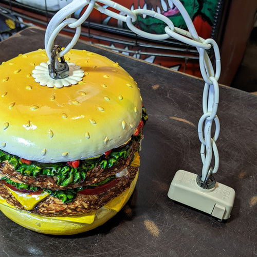 アメリカンダイナー ハンバーガー ペンダントランプ ② バーガー 電飾 