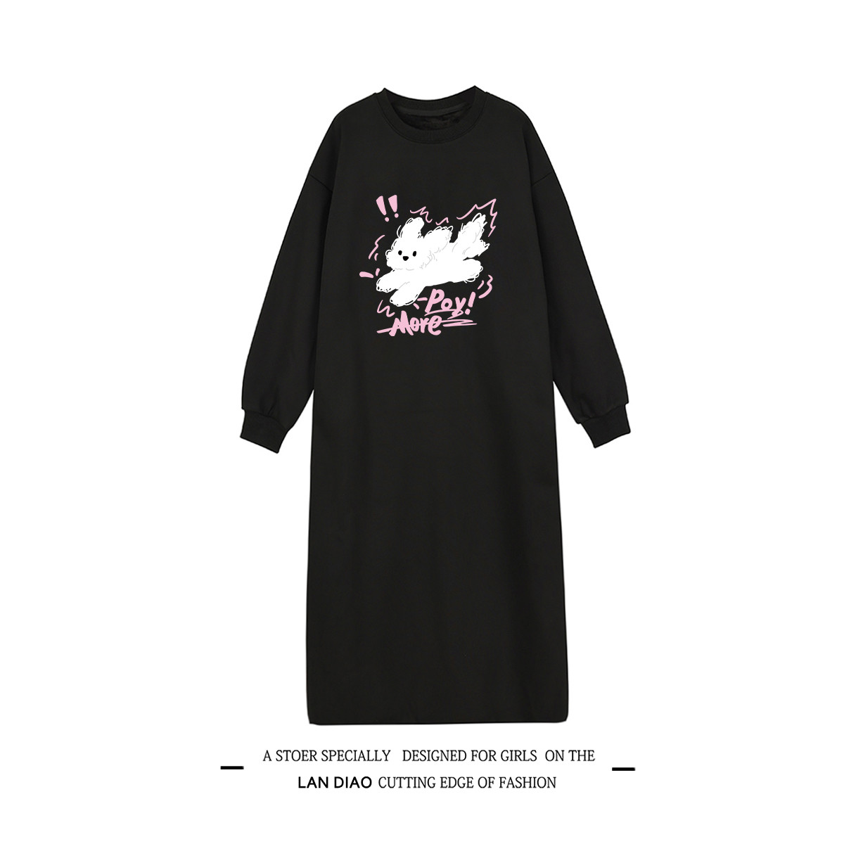 2025 秋冬新款百搭ルーズワンピース