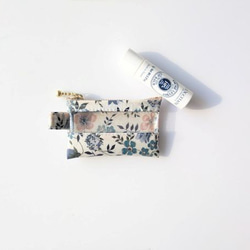 ☆受注制作☆仕切り付きA4 L字ファスナーポーチ リバティ ラミネート