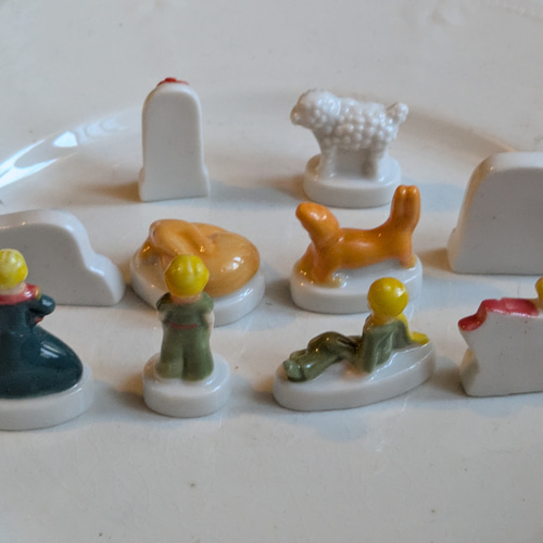 フェーブ 星の王子さま Petit Prince バラ 羊 キツネ 像 陶器の置物 10