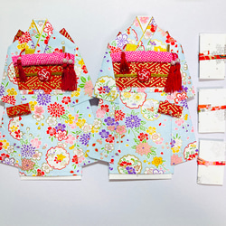 着物のポチ袋やお祝い袋(参考)サイズ展開　(現金書留の送り方) 着物のポチ袋、お祝い袋 サイズ展開 参考品 現金書留での送り方 ご祝儀