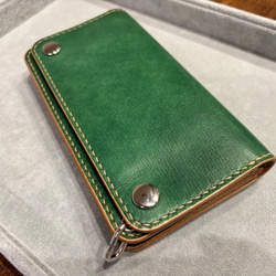 トラッカーウォレット ショート グリーン 緑 財布 二つ折り財布