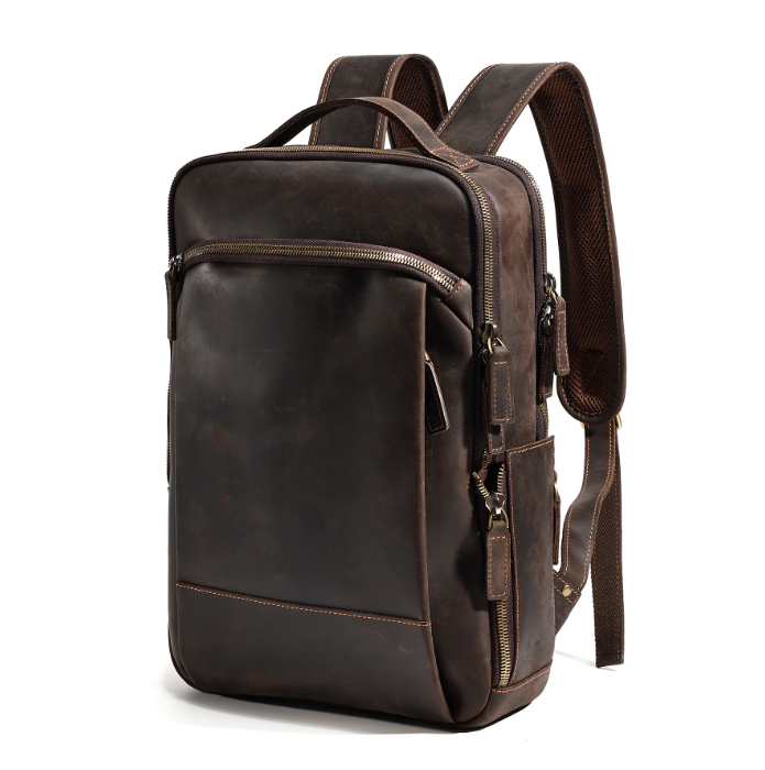 牛革  レザー製 リュックバッグ 肩掛けバッグ  バックパック 本革 出張 通勤 旅行バッグ