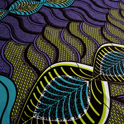 アフリカ プリント生地　コットン 1枚目の画像