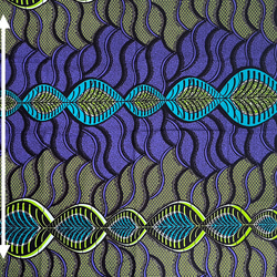 アフリカ プリント生地　コットン 2枚目の画像