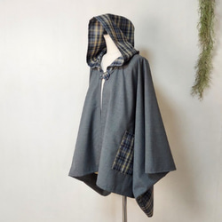 ◆美品◆YARMO（ヤーモ）デニム ポンチョコート　ネストローブ好きな方にも Yarmo（ヤーモ） ブラウス シャツ 「YARMO/ヤーモ」オーバーサイズ