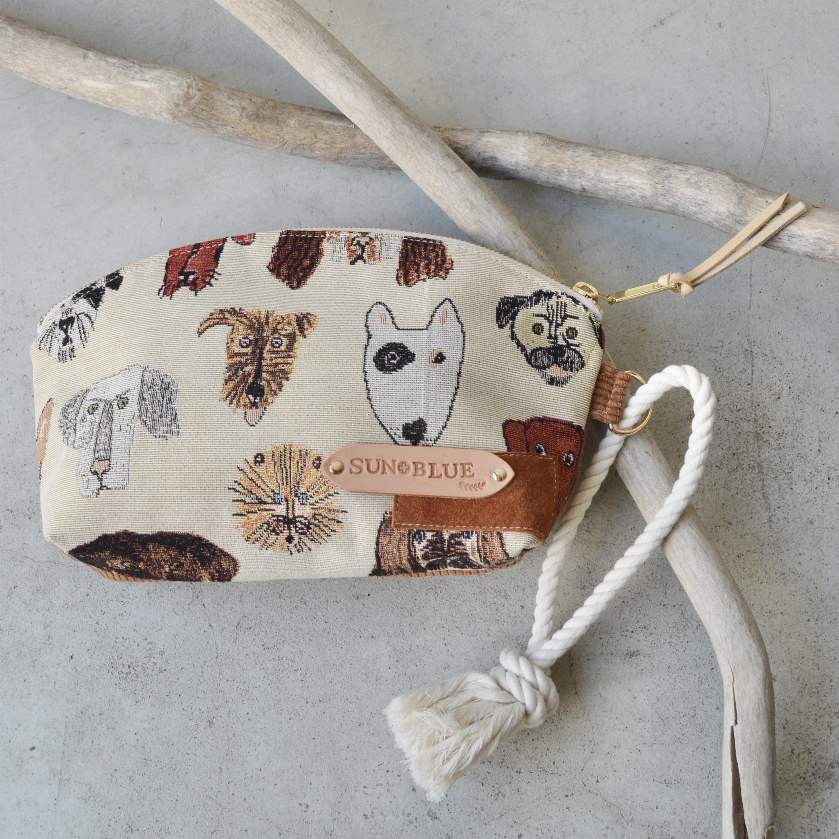 クラッチバッグ　ビッグポーチ　DOG  No.9