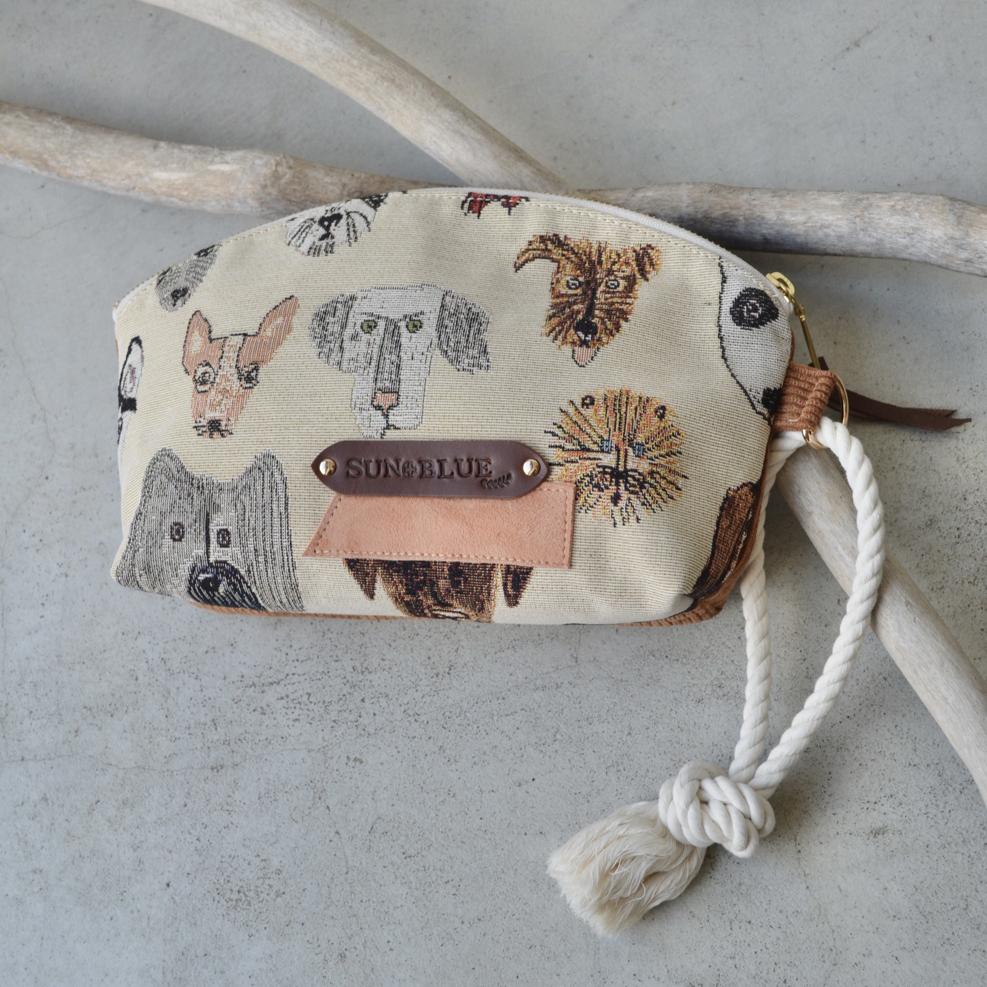 クラッチバッグ　ビッグポーチ　DOG  No.10