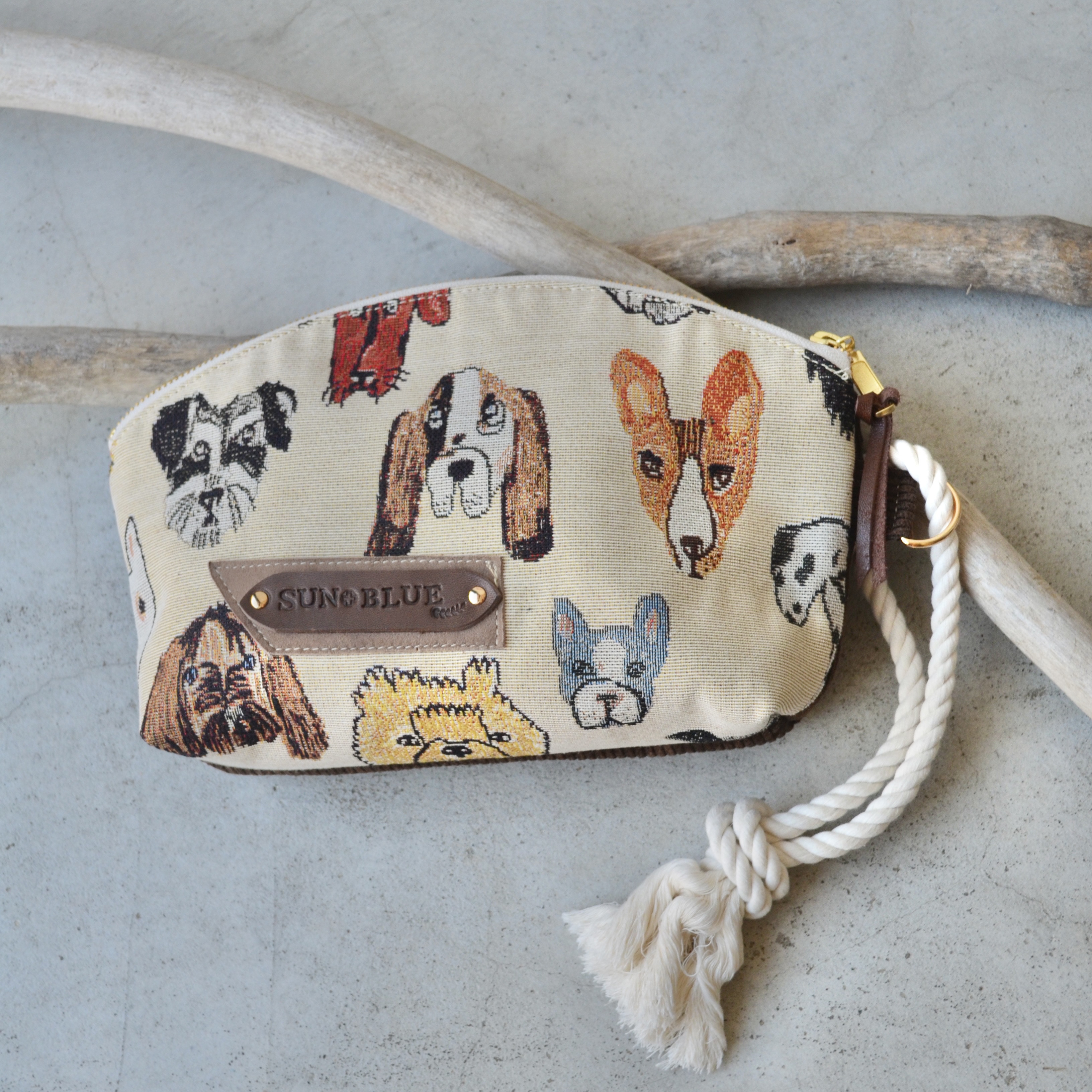 クラッチバッグ　ビッグポーチ　DOG  No.15