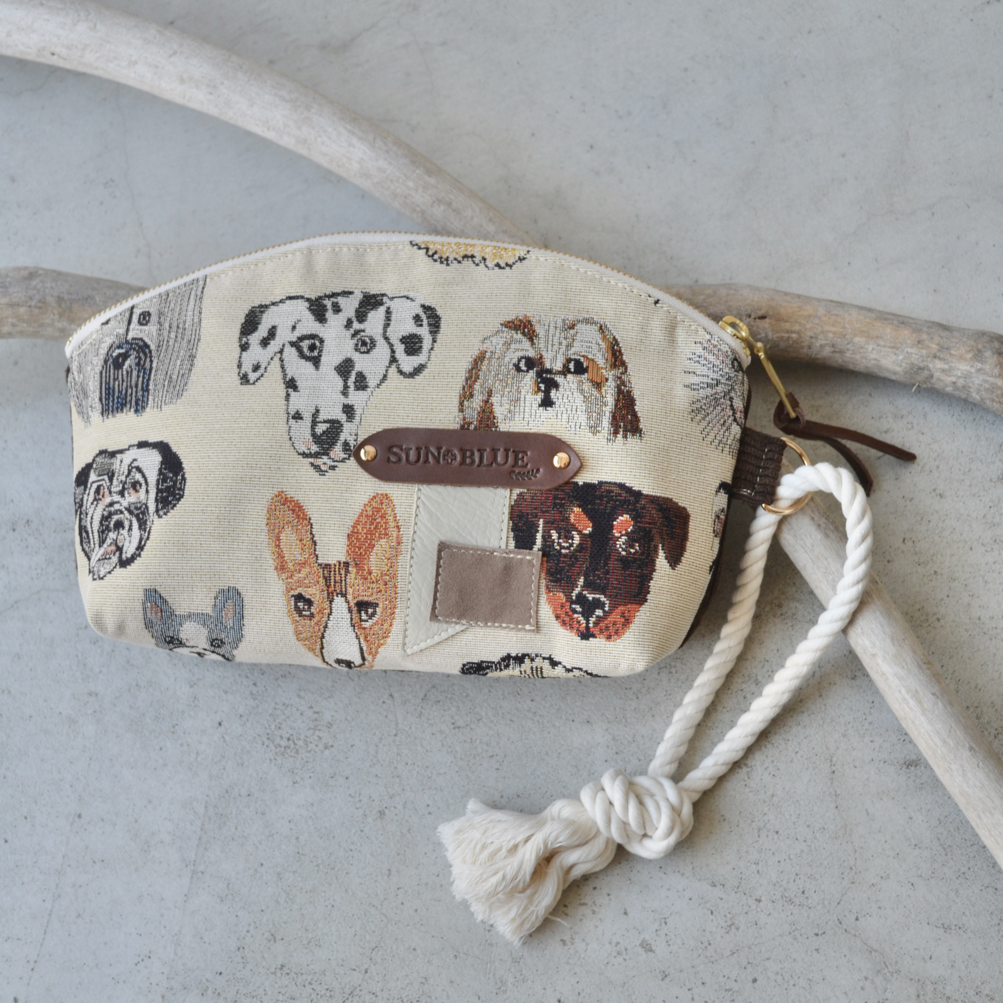 クラッチバッグ　ビッグポーチ　DOG  No.16