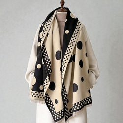 モノトーン 大判ストール マフラー macocca（マコッカ） ストール マフラー カシミヤタッチ アクリル大判
