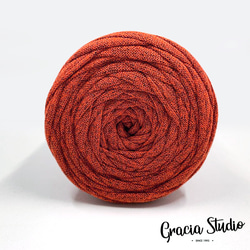 半額セール　カシミヤヤーン　約62m　300±10g　柿色 3枚目の画像