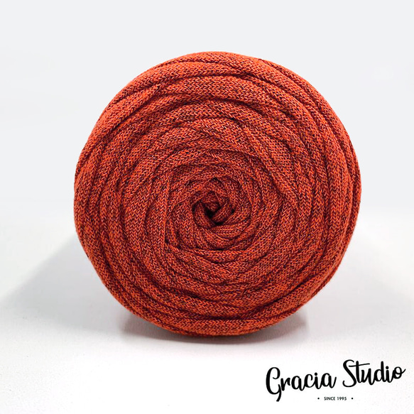 半額セール　カシミヤヤーン　約62m　300±10g　柿色 3枚目の画像