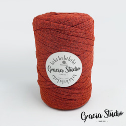 半額セール　カシミヤヤーン　約62m　300±10g　柿色 1枚目の画像