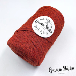 半額セール　カシミヤヤーン　約62m　300±10g　柿色 2枚目の画像