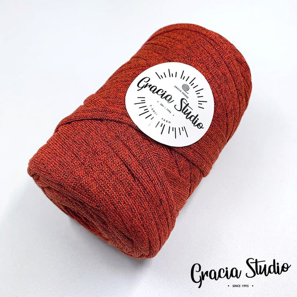 半額セール　カシミヤヤーン　約62m　300±10g　柿色 2枚目の画像