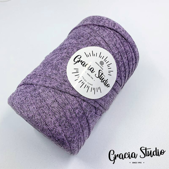半額セール　カシミヤヤーン　約62m　300±10g　パープル 2枚目の画像